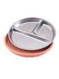 1PCS Stainless Steel Dishes Plate Detachable Suction Bowl For Baby Feeding BPA Free Silicone Base Tableware Newborn Essentials