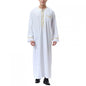 Middle East Ethnic Muslim Islamic Clothing Men Jubba Thobe African Dashik Ramadan Eid Abaya Arabic Kaftan Saudi Kimono Robe Gown