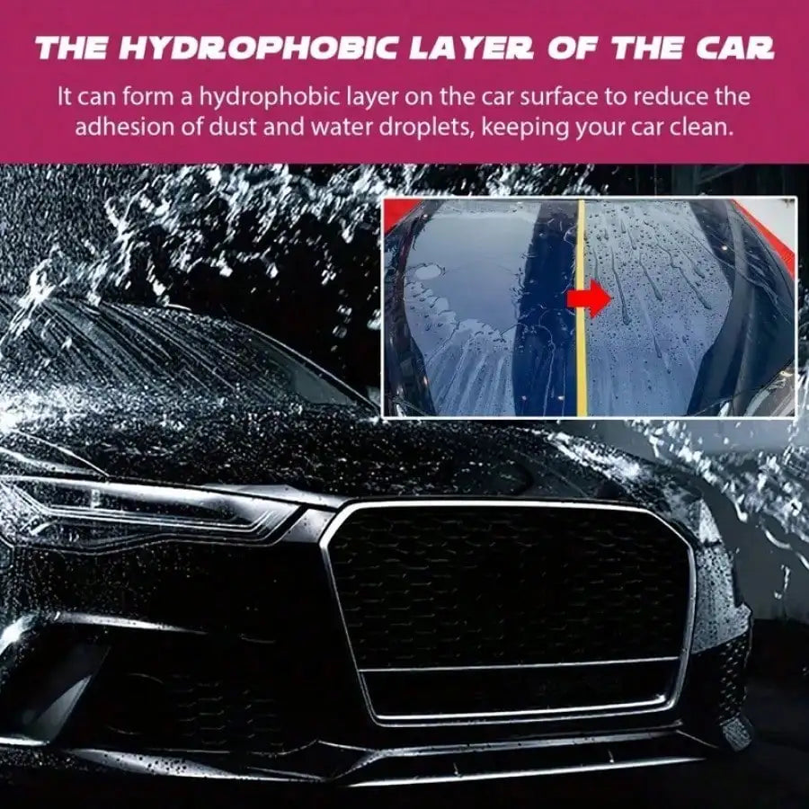 500ml Pink Foam Car Wash Soap, High-Concentration Wax Builds Ceramic Coating, Nourishes & Protects All Car Paint