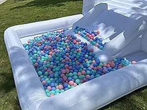 Customization White Bounce House with Blower 10x13.7x7.2ft Kids Bouncy Castle For Birthdays Party/ Gift