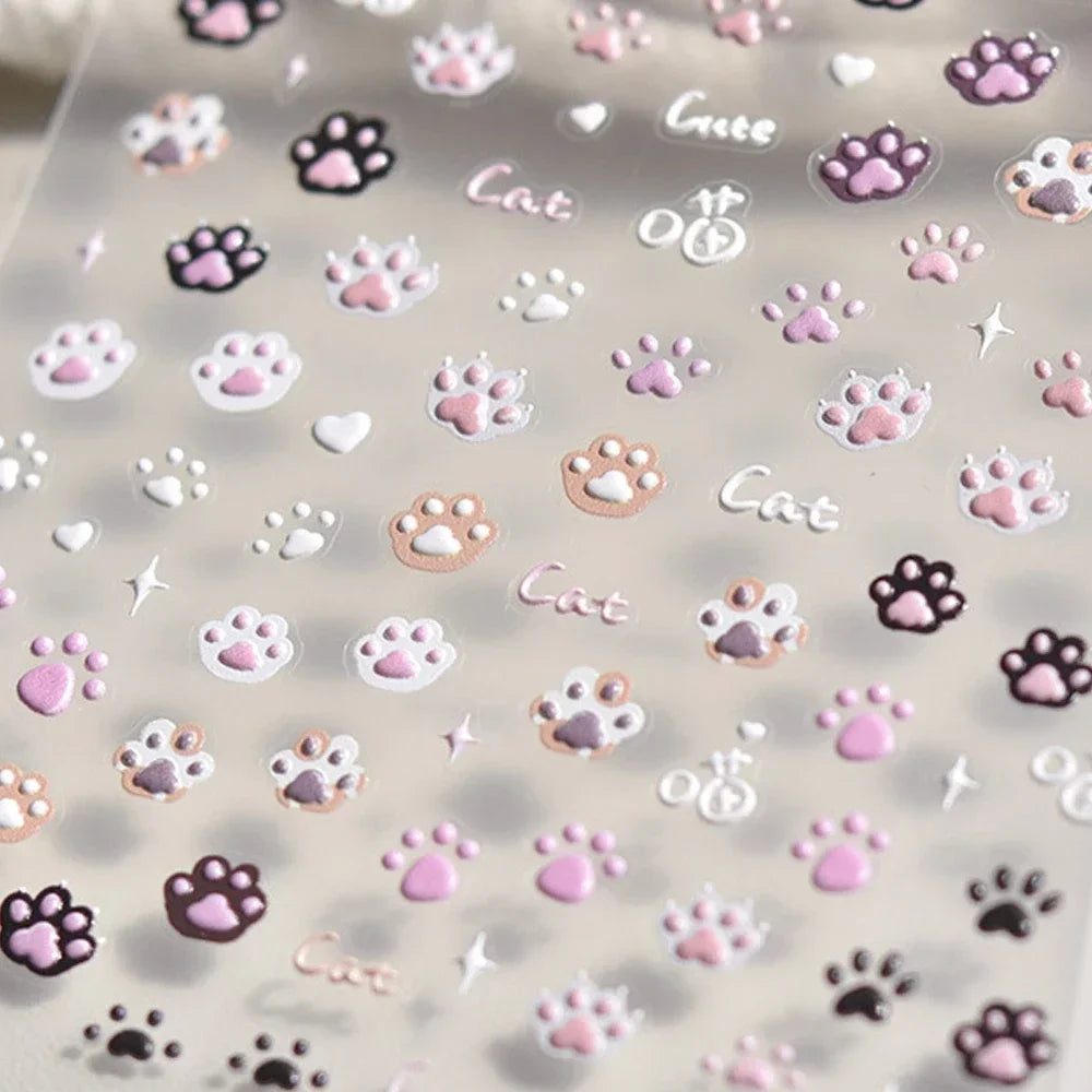Ocean Shell Starfish Shell Conch Whale Dolphin Seahorse Coconut Tree Water Bubbles Self Adhesive Nail Art Sticker Manicure Decal