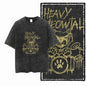COOLMIND DB Cat Printed Cotton Acid Washed Exclusive Graphic Unisex T Shirt Cool Streetwear Men Tshirts Big Size Tee for Men