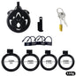 Male Chastity Cage with Lotus Design - Comfortable Self-Control Device for Abstinence, Durable ABS Material, BDSM Toy for Men