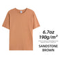 6.7oz 190gsm Combed Cotton Tees Tshirts Mens Solid Tops Woman Male Custom Team Uniform Class Clothes Summer Brand Customization