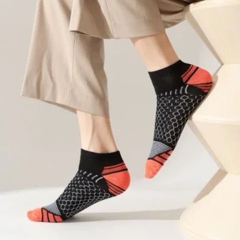 12Pairs High Qualit Athletic Socks Men's Ankle Socks Running Cyclling Waist Honeycomb Design And Firm Sports Leisure Socks Gifts