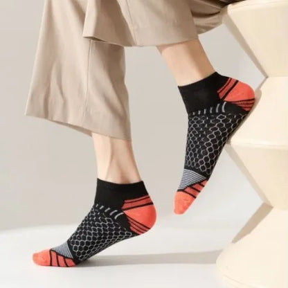 12Pairs High Qualit Athletic Socks Men's Ankle Socks Running Cyclling Waist Honeycomb Design And Firm Sports Leisure Socks Gifts