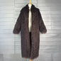 Women Faux Sheep Fur Long Coat Cardigan Thermal Loose Maxi Jackets Plush Coats Female Jacket Autumn Winter Furry Outerwear