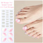 Gradient Auroras Semi Cured Gel Nail Strips Sparkly Shinning DIY Gel Polish Stickers for Nails Works with UV/LED Nail Lamps