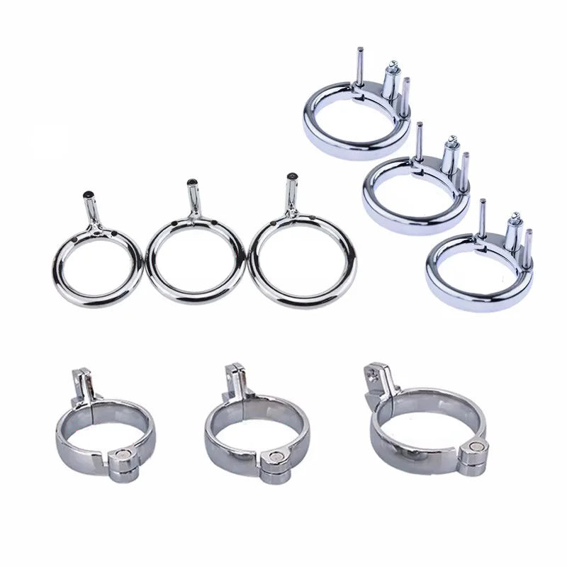 Cock Cage Ring Part Penis Lock Ring Male Chastity Device Part Ring CB6000 3 sizes for choice Drop Shipping
