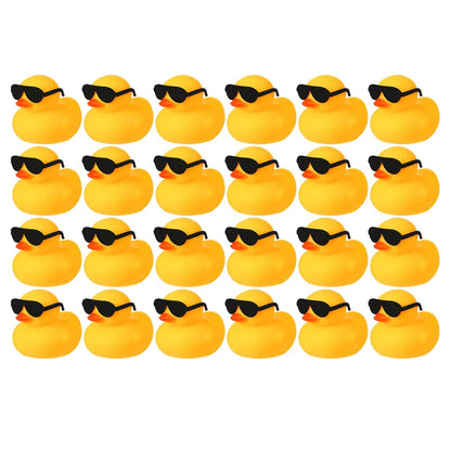 6/12/24PCS  Duck Toys Mini Rubber Ducks Squeak and Float Ducks Shower Toy for Toddlers Boys Girls