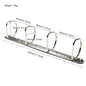 A4 Metal D-shaped Ring Binder Clips 4 Detachable Buckle Loose-leaf Binding Strip for Data Book Album Diary Notebook Stationery
