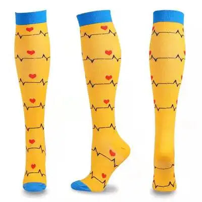 58 Style Compression Socks Medical Edema Diabetes Varicose Vein Stockings Graduated Pressure Legging Nursing Knee High Stockings