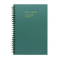 A5 Vintage Spiral Notebook, 80 Sheets/160 Pages Memo Journal Diary Notebook Spiral Design for Students Office Business