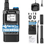 QUANSHENG K1 Air Band Walkie Talkie Wireless Copy Frequency Meter Type-C Charging NOAA Multi-Band Portable Two Way Radio UV