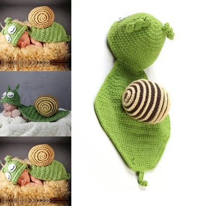 Newborn Photography Props New Born Baby Crochet Knit Costume Accessories Infant Photo Shoot Clothes Newborn Shooting