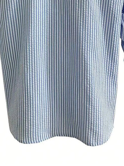 Men's Long Sleeve Striped Shirt with Loose Fit Stylish Comfortable Casual Wear for All Seasons Ideal for Outdoor Activities