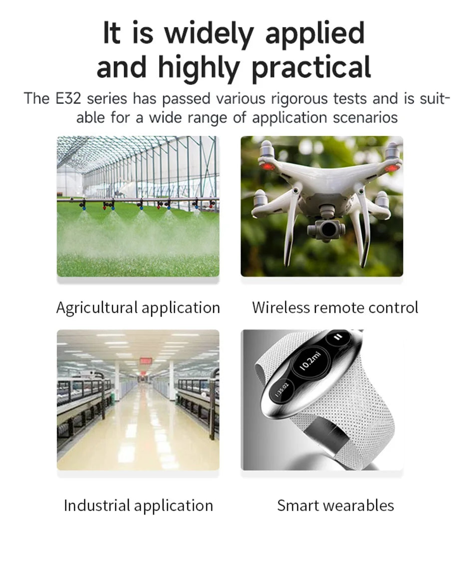 CDEBYTE E32-T Lora Module 170/230/868915MHz IoT 20/30/33/37dBm Wireless Transceiver Module UART Transmitter and Receiver