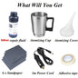 Headlight Polish and Restoration Kit for Cars-Includes 200ml/500ml Atomize Repair Liquid and 6-Grade Sandpaper