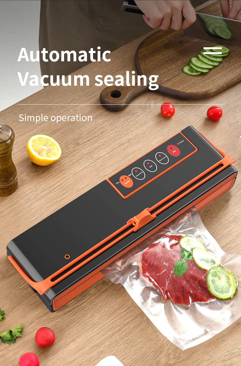 AGASHE Food Vacuum Sealer Machine, Degasser Vacuum Packer for Products with Cutter, Double Pump Air Packaging Machine for Kitche