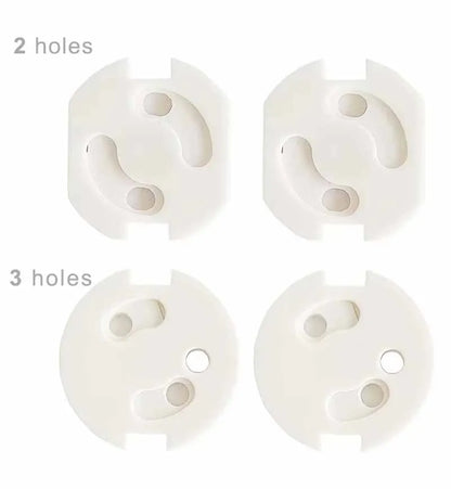 10pcs Baby Safety Child Electric Socket Outlet Plug Protection Security Two Phase Safe Lock Cover Kids Sockets Cover Plugs