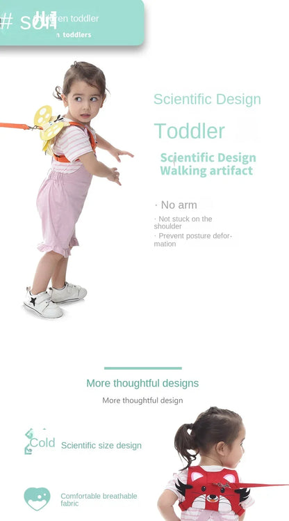 Baby Safety Walking Harness Belt Child Reins Aid Toddler Kids Strap Anti Lost Line Outdoor Keep Harnesser for Secure Stroll