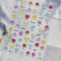 5D Starfish Fish Tail Small Fish Blue Bow Shell Silver Glitter Star Nail Art Stickers Ocean Fantasy Summer Nail Decals Manicure