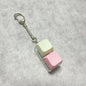 Keys Button Keycap Fidget Keychain Finger Keyboard Caps Toy Decompression Keychain Stress Relief Gadget Pass The Time for Adult