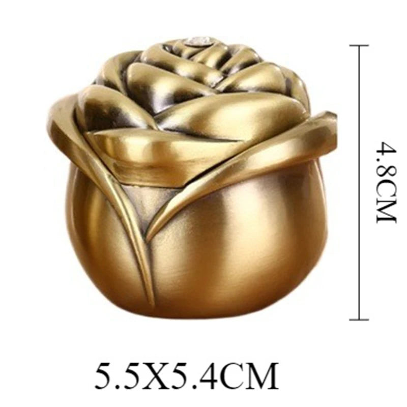 Mini Metal Rose Bud Pet Urns Ashes Cremation Memorials Gifts Small Animal Urns Ash Souvenir Funeral Keepsake Ashes Box Pets