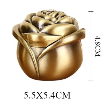 Mini Metal Rose Bud Pet Urns Ashes Cremation Memorials Gifts Small Animal Urns Ash Souvenir Funeral Keepsake Ashes Box Pets