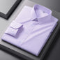 Men Formal Shirt Long Sleeve Office Solid Color Fashion Business Pocket Social Office Blue White Shirts Men's Clothing S-5XL