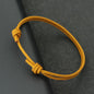 Minimalist Handwoven Rope Bracelet Unisex Sliding Adjustable 4 Styles Chroma 2mm Ethnic Cord Braclet Couple Casual Daily Jewelry