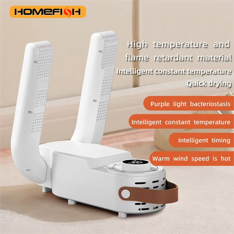 HOMEFISH Intelligent Shoe Dryer Quick Drying Deodorizing Sterilizing Adjustable Timer Household Shoe Warmer And Heater
