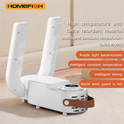HOMEFISH Intelligent Shoe Dryer Quick Drying Deodorizing Sterilizing Adjustable Timer Household Shoe Warmer And Heater