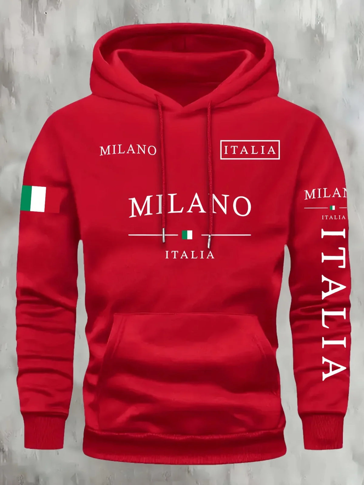 ITALIA MILANO Men Women Hoodie Outdoor Street Casual Sports Vacation Trend Spring Autumn Winter Couple Sweatshirt Top Clothing