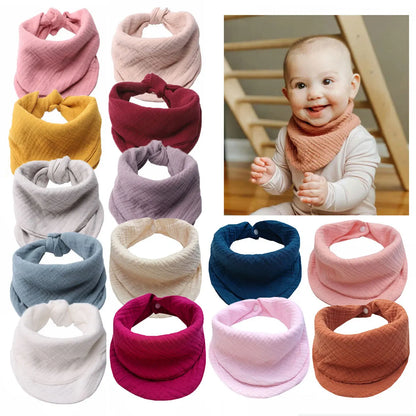 Baby Girls Apron Bibs Toddler Long Sleeve Scarf Waterproof Art Smock Feeding Bib Infant Boys Girls Kids Burp Cloth Bandana