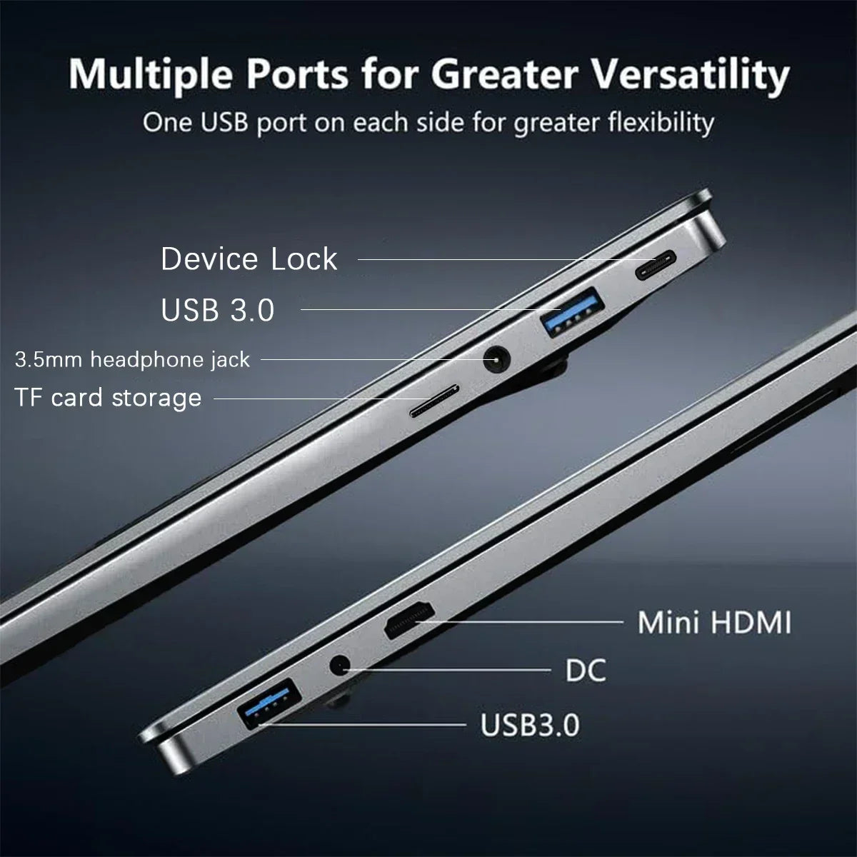 14.1" Ultra Slim Portable Laptop Intel Core I9-10980HK Win11 Pro 16GB RAM 2TB SSD FHD WiFi6 BT5.2 Gaming Office Student Notebook