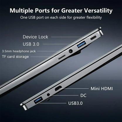14.1" Ultra Slim Portable Laptop Intel Core I9-10980HK Win11 Pro 16GB RAM 2TB SSD FHD WiFi6 BT5.2 Gaming Office Student Notebook