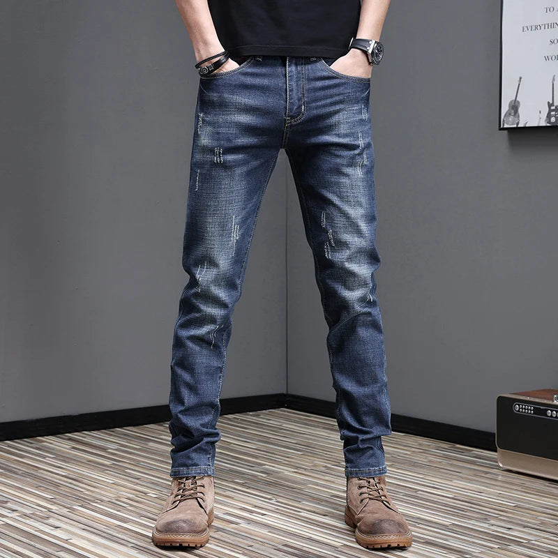 2026 Men's Slim Casual Street Classic Skinny Jeans Pencil Jeans Trendyy Stretch Style Comfortable Casual Fashion Versatile