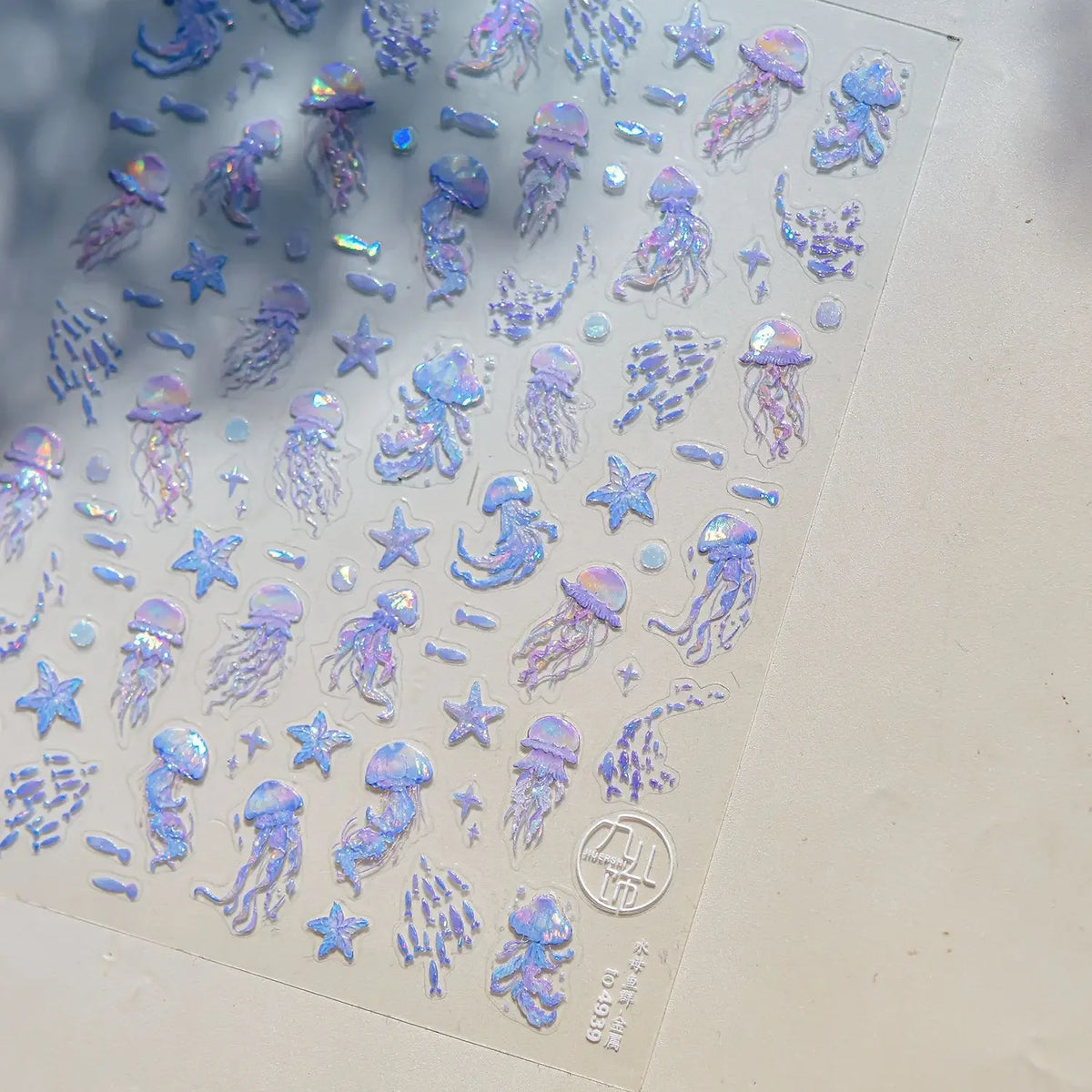 Iridescent Water Bubbles Shiny Stars Colorful 5D Nail Art Stickers Dreamy Water Drop Self Adhesive Decorations Manicure Decals