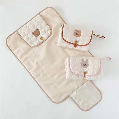 Foldable Baby Diaper Changing Pad Waterproof Newborn Nappy Changing Mat Travel Diaper Change Sheet Bedding Urine Pads Breathable