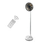 Portable Oscillating Standing Fan with Remote Controller Foldable Desk Fan Rechargeable Battery Powered Pedestal Fan for Camping
