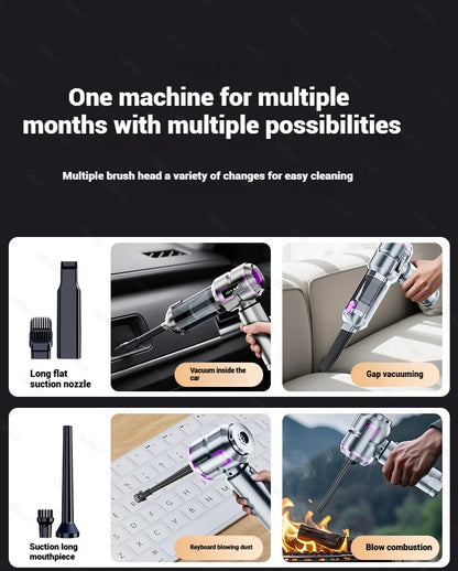 Car Vacuum Cleaner Mini Powerful 998000PA Portable Home Appliance Handheld Blower  Vacuum Cleaner for Car Cleaner