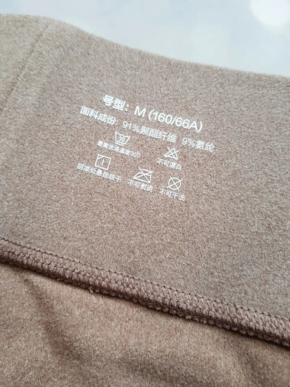 BIVIGAOS Women's Autumn Winter High Waist DE Velvet Leggings Thick Spontaneous Hot Warm Leggings Slim Elastic Leggings