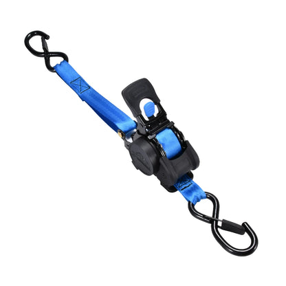 1 Inch 10Ft Auto Retractable Ratchet Strap 800kg Heavy Duty Elastic Fastening Belt for Motorcycle Cargo Fixing