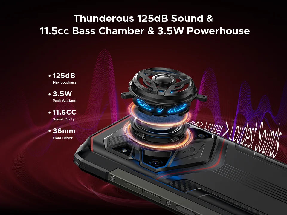 Global Version DOOGEE Blade20 Play 5G Rugged Phone 6.6'' Gemini Al 125dB Speaker 10300mAh Battery NFC Android 15 Mobile Phone