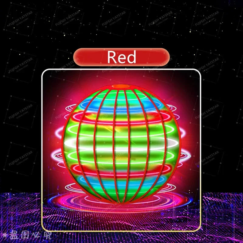Pro Magic Flying Suspension Ball with Color LED & Auto 360° Gyro Spinner, Anti-Gravity Hover Orb, Outdoor Toy for Teens & Adults