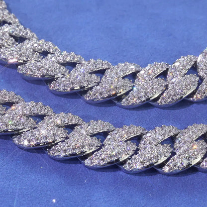 ESKEEM 2/3/4/6Row Full Diamond Bubble Cuban Bracelet 10/13/18/20/22MM CZ Stone Iced Out Hip Hop Jewelry Cuban Bracelet Women Men
