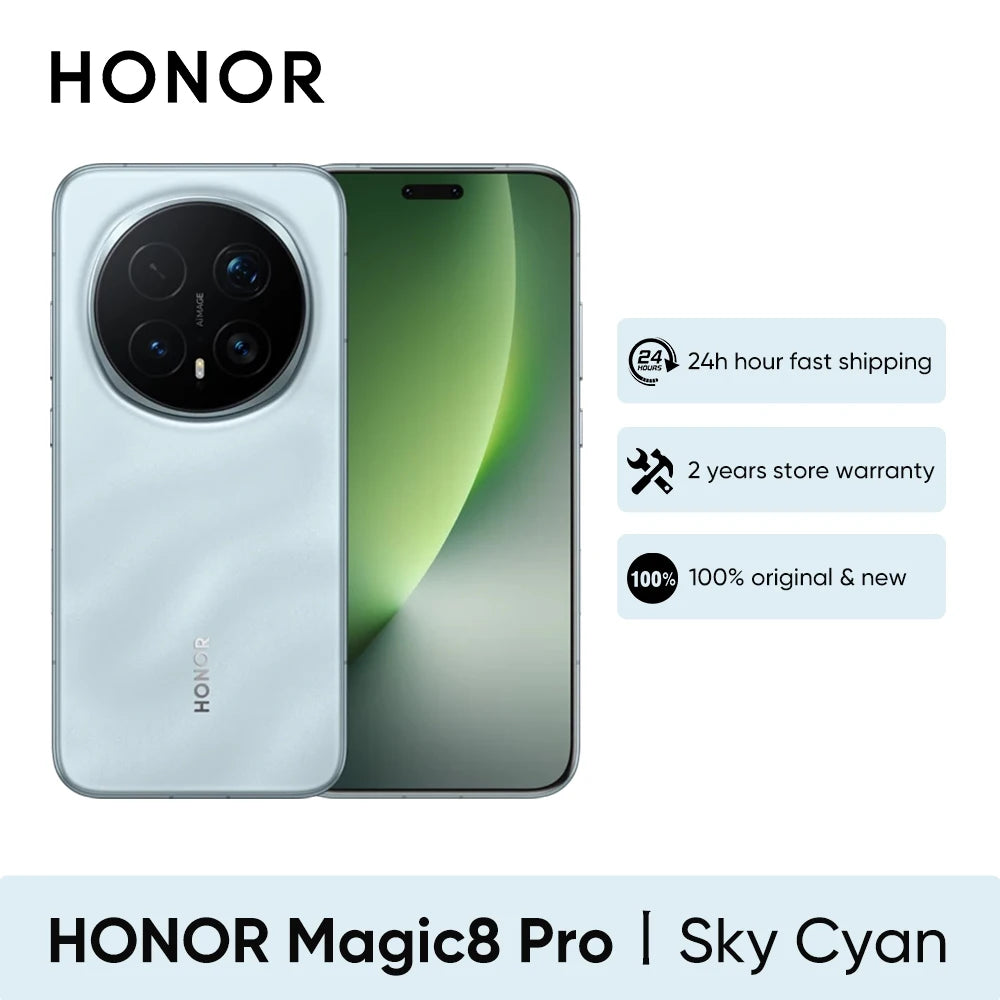 HONOR Magic 8 Pro 5G EU Version Smartphone Snapdragon 8 Elite Gen 5 200MP AIMAGE 6270mAh 100W 6.71''OLED NFC ESIM Honor
