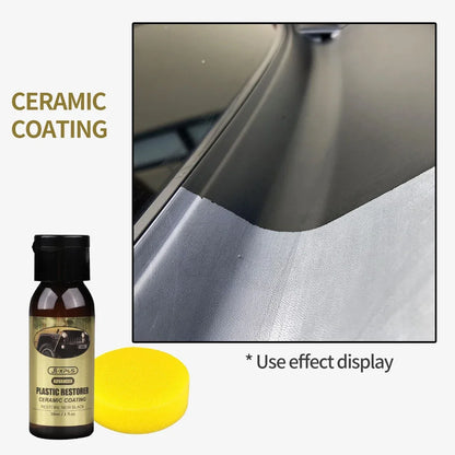 Car Plastic Restorer Ceramic Coating 2-3 Years Long-Lasting Protect Whitening Black Shine Plastic Trim & Rubber Care Product