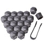 17mm/19mm/21mm 20Pcs Car Wheel Nut Caps Protection Covers Caps Auto Hub Screw Cover Black Car Tire Bolt Nut Cap Tyre Decoration